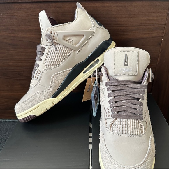 Jordan 4 A Ma Maniére Retro OG Men’s Sneakers Size 10.5 Stone Pewter - Picture 3 of 13